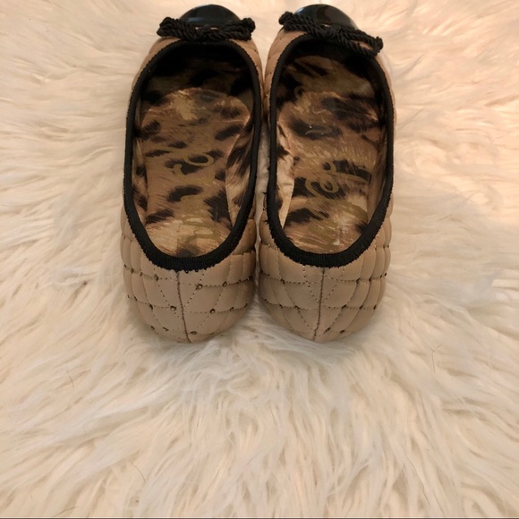 🌾2xHP🌾SAM EDELMAN Quilted Leather Ballet Flats - Picture 3 of 8